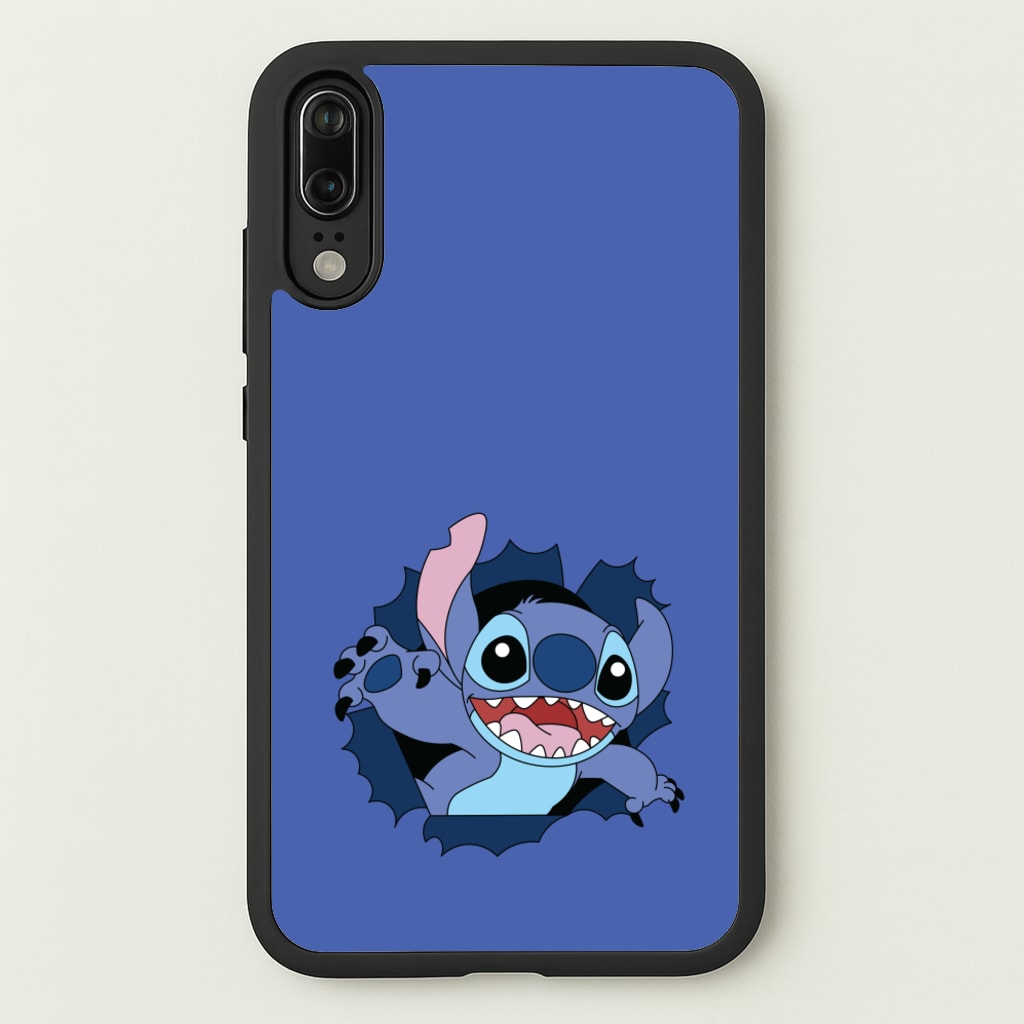 Torn Blue Alien - Disney Phone Case for Huawei P20