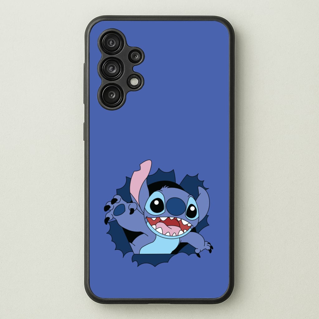 Torn Blue Alien - Disney Phone Case for Galaxy A13
