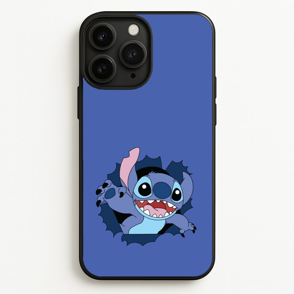 Torn Blue Alien - Disney Phone Case for iPhone 11 Pro Max