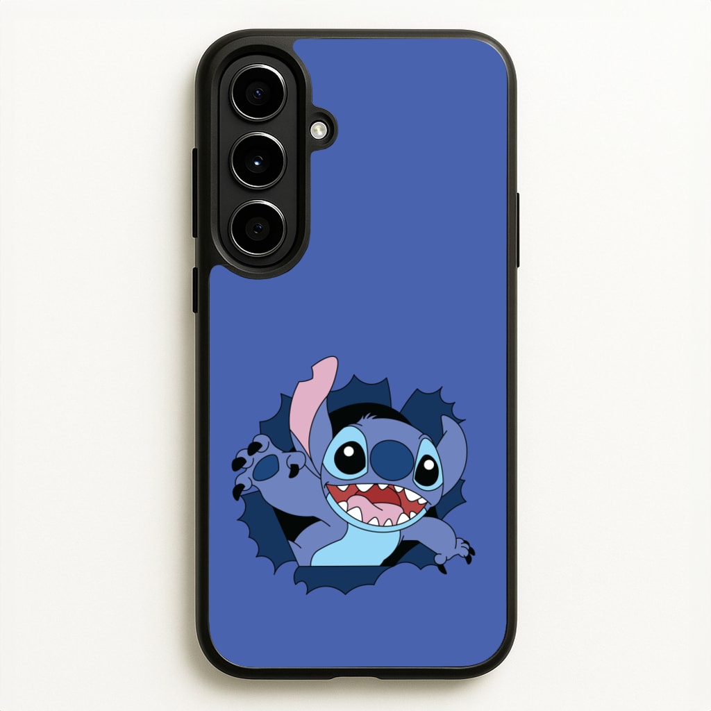 Torn Blue Alien - Disney Phone Case for Galaxy A56