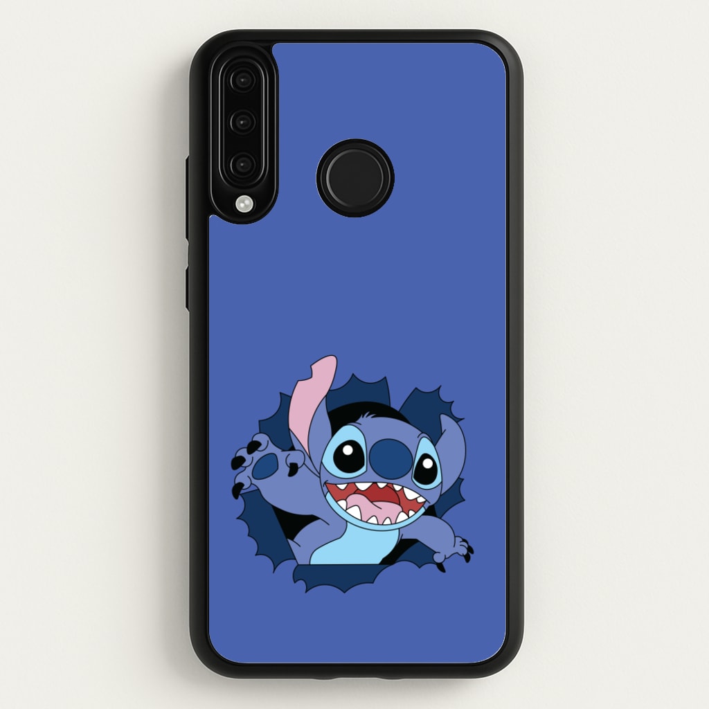 Torn Blue Alien - Disney Phone Case for Huawei P30 Lite
