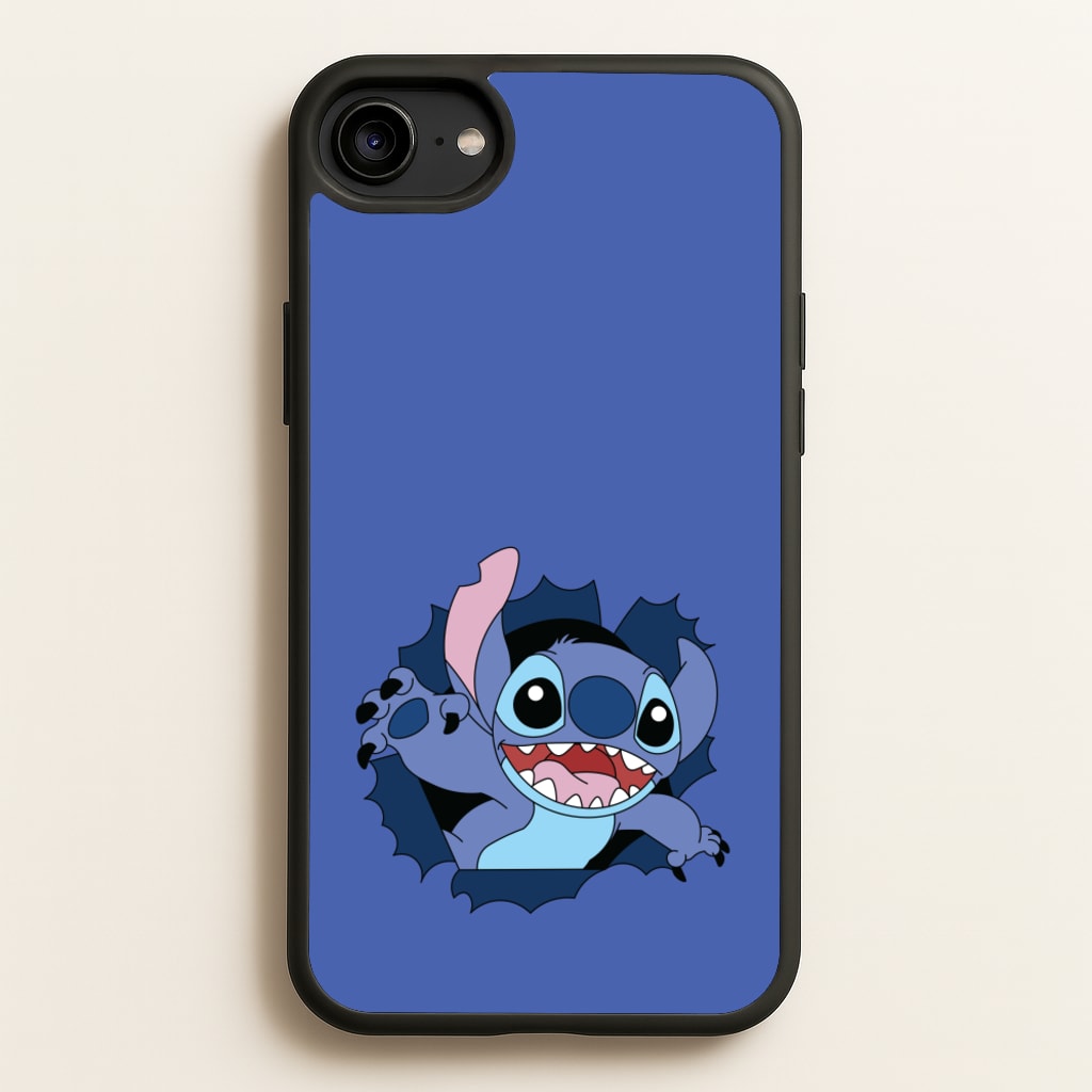 Torn Blue Alien - Disney Phone Case for iPhone 6 / 7 / 8 / SE