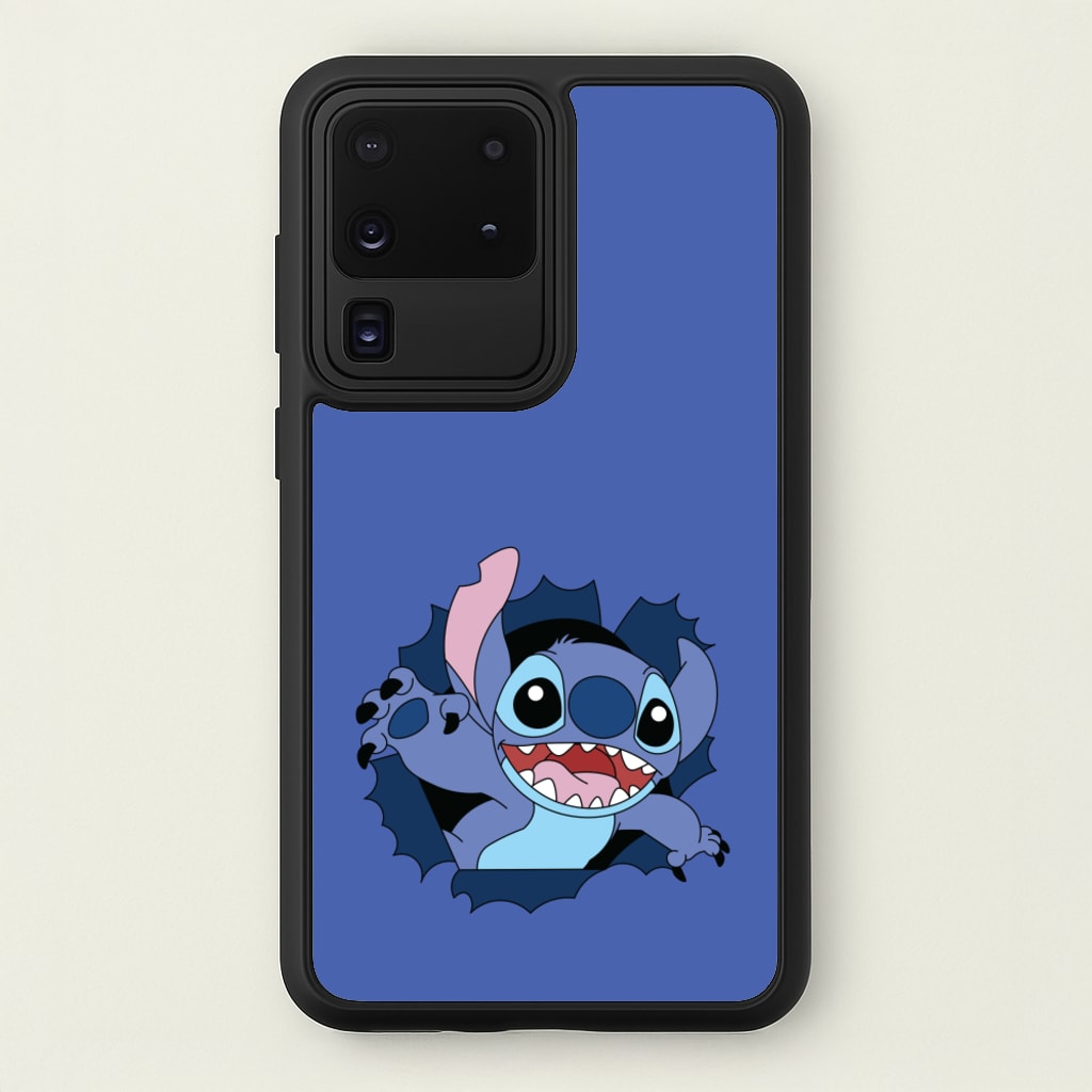 Torn Blue Alien - Disney Phone Case for Galaxy S20 Ultra