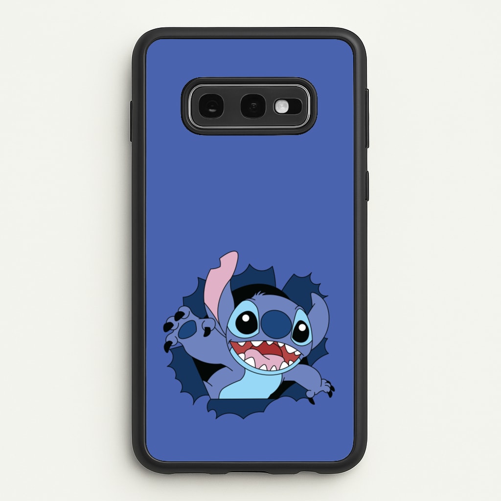Torn Blue Alien - Disney Phone Case for Galaxy S10e