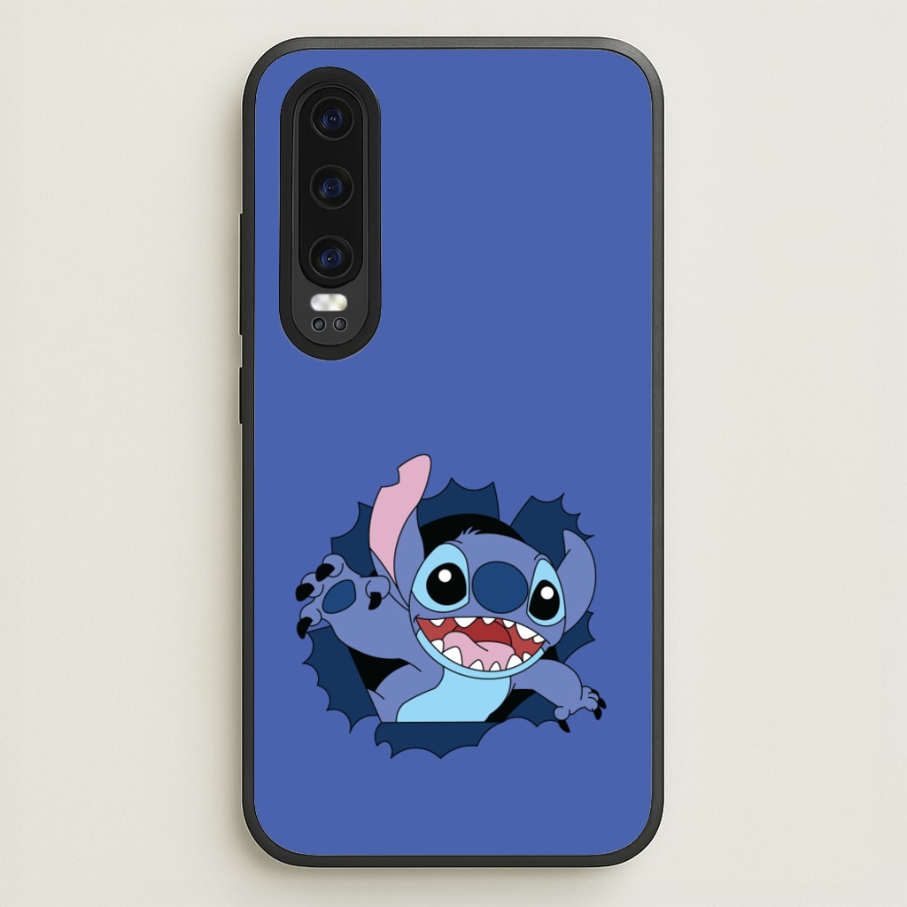 Torn Blue Alien - Disney Phone Case for Huawei P30