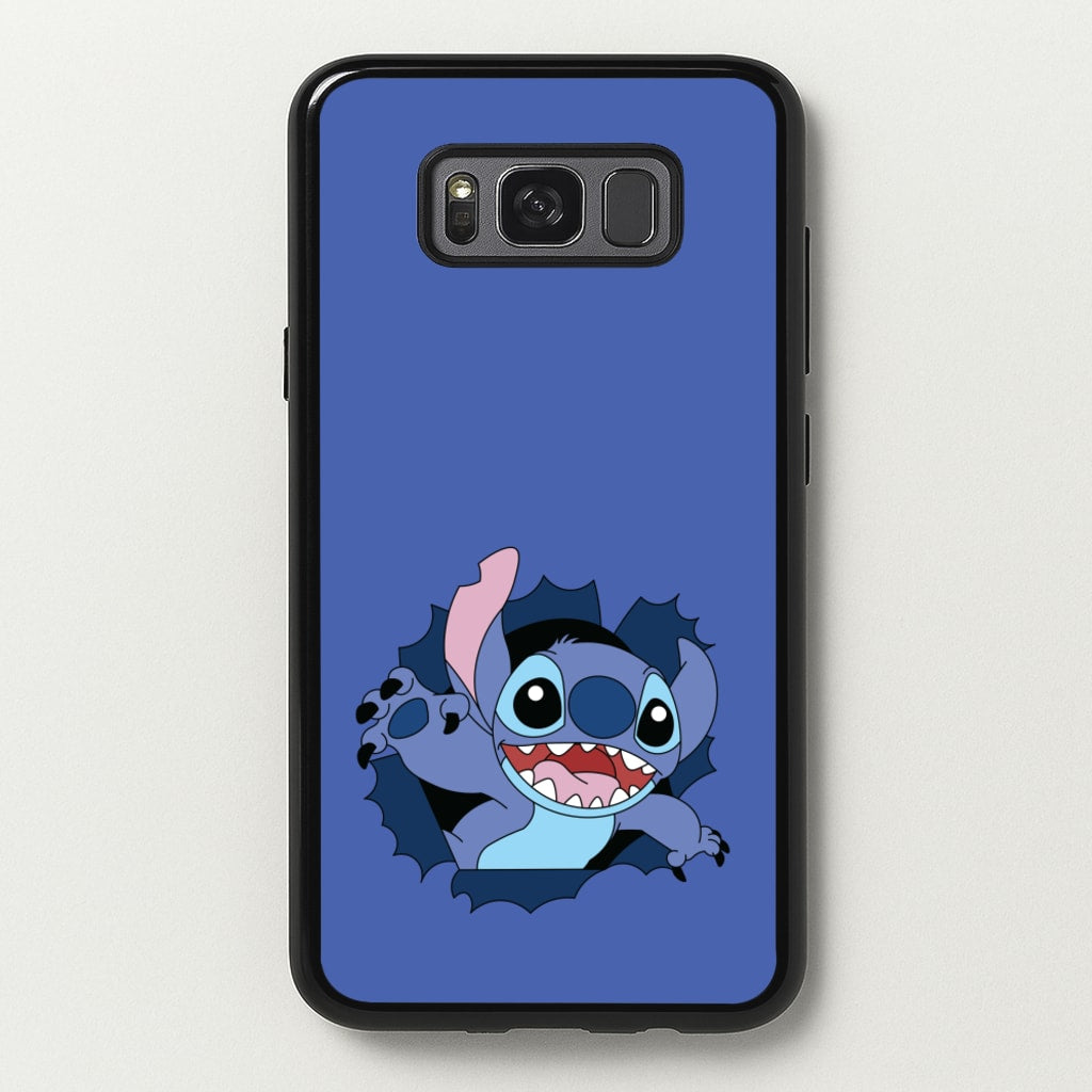 Torn Blue Alien - Disney Phone Case for Galaxy S8