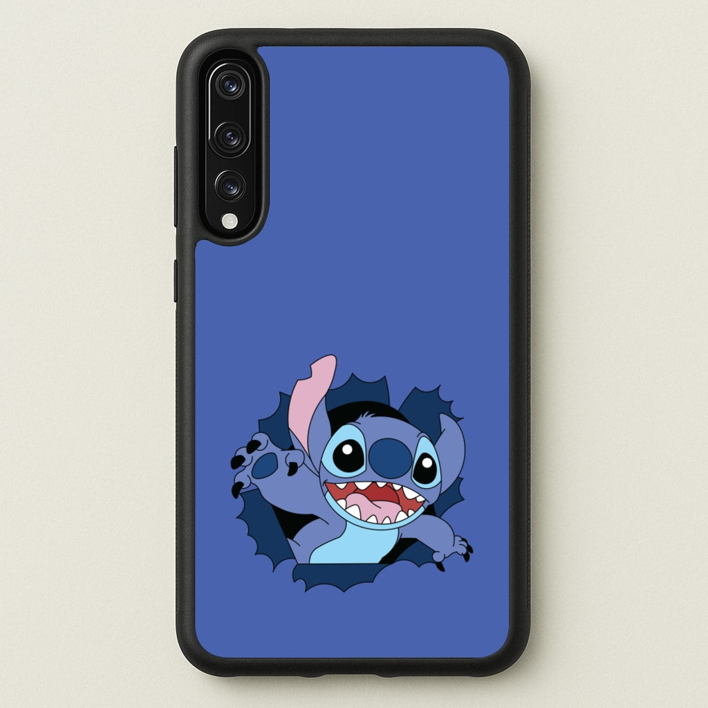 Torn Blue Alien - Disney Phone Case for Huawei P20 Pro