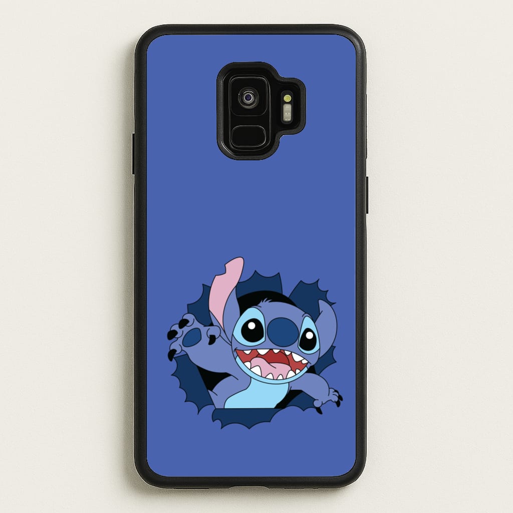 Torn Blue Alien - Disney Phone Case for Galaxy S9