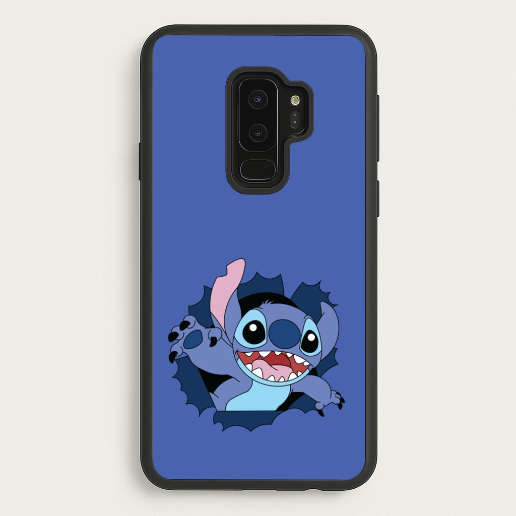 Torn Blue Alien - Disney Phone Case for Galaxy S9 Plus