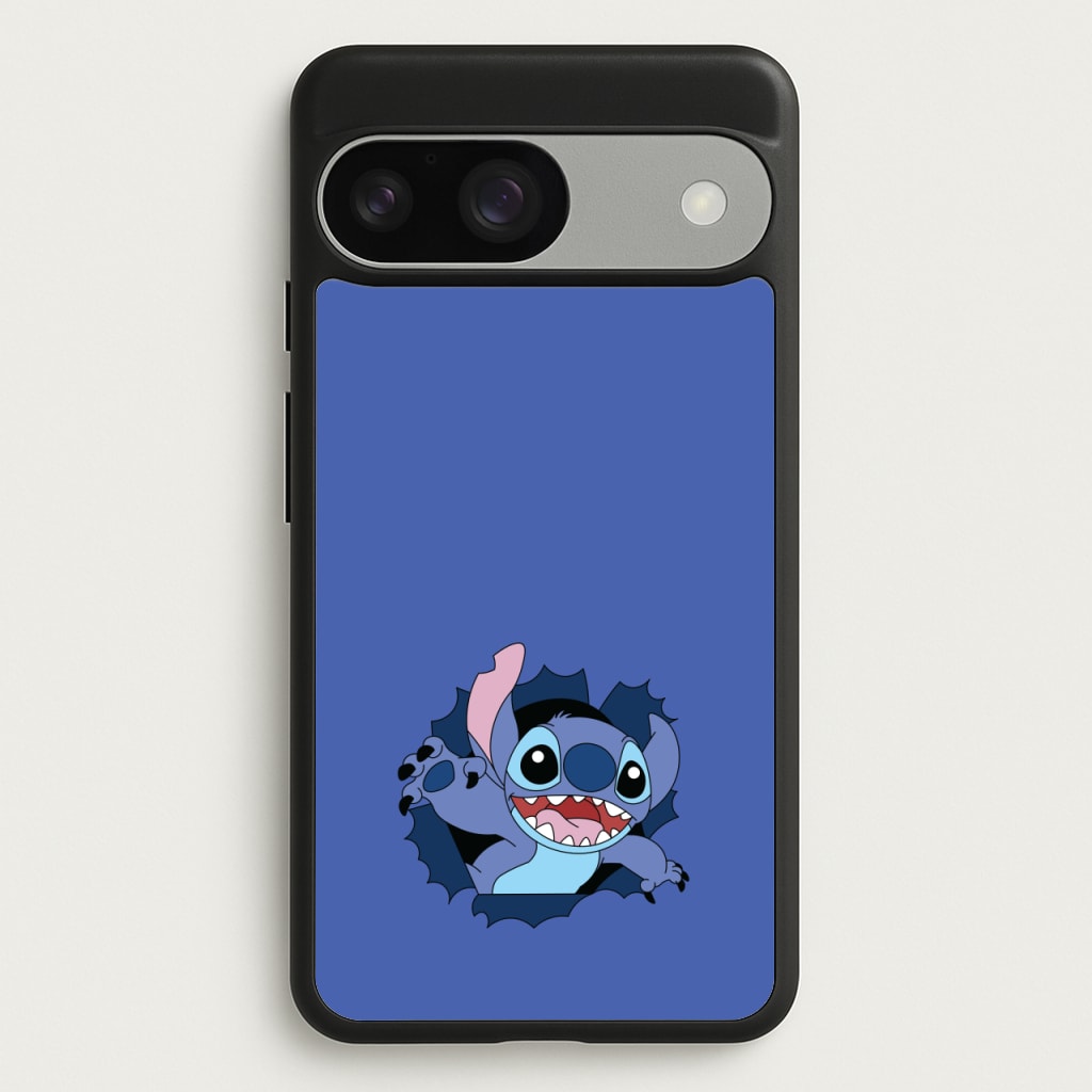 Torn Blue Alien - Disney Phone Case for Google Pixel 9 / 9 Pro