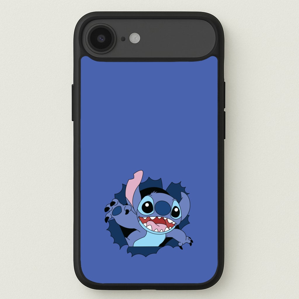 Torn Blue Alien Phone Case for iPhone 17 Air