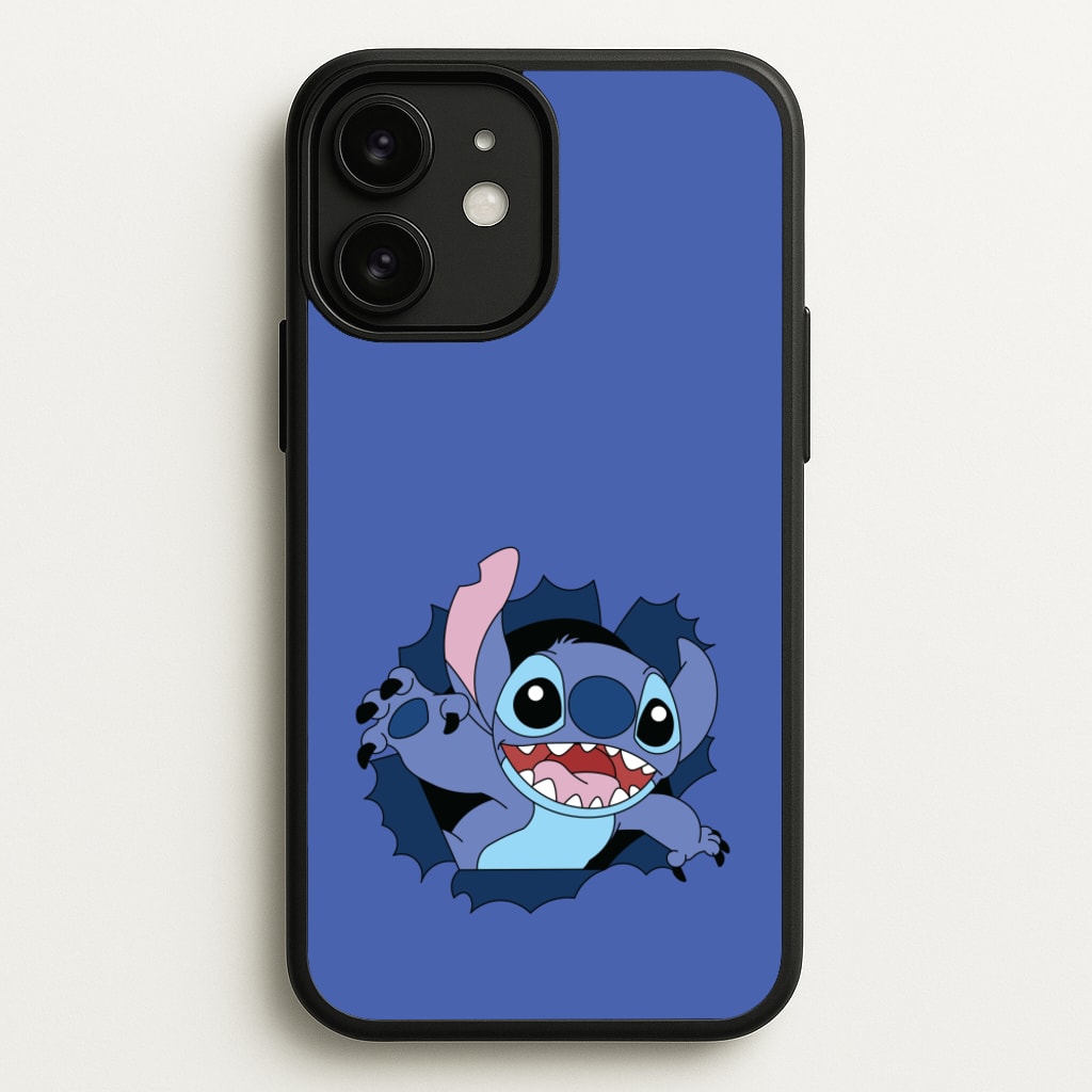 Torn Blue Alien - Disney Phone Case for iPhone 11