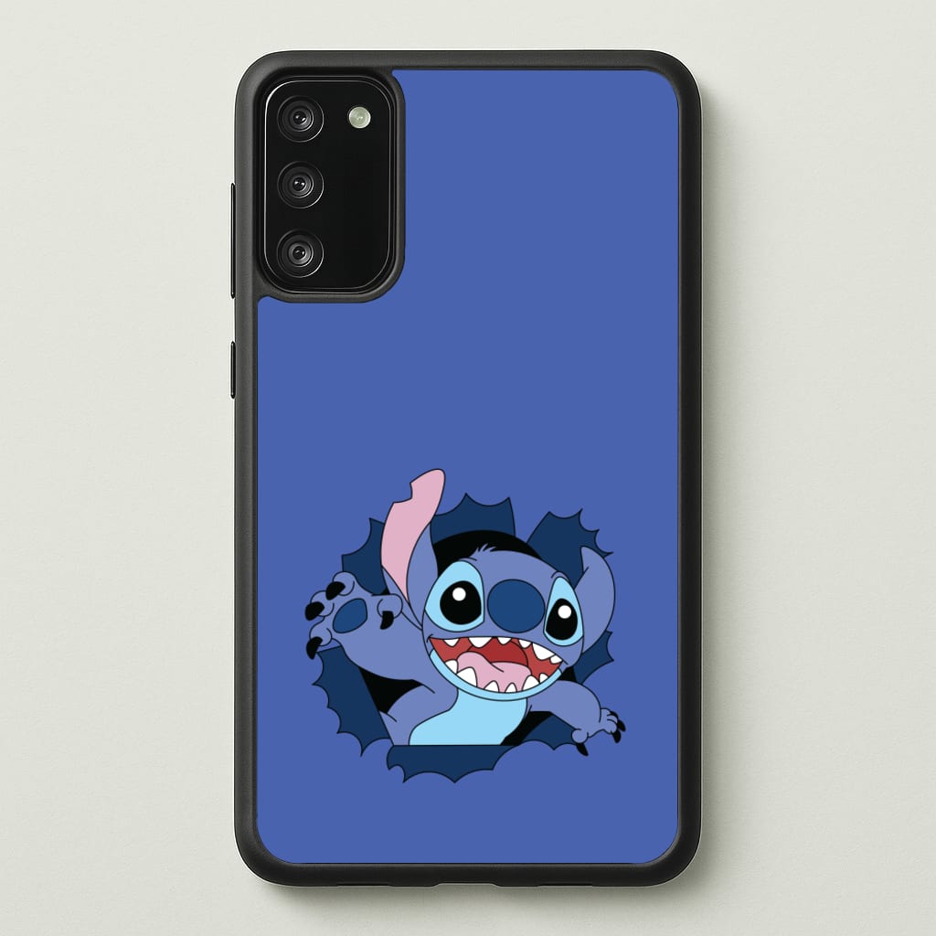 Torn Blue Alien - Disney Phone Case for Galaxy S20FE