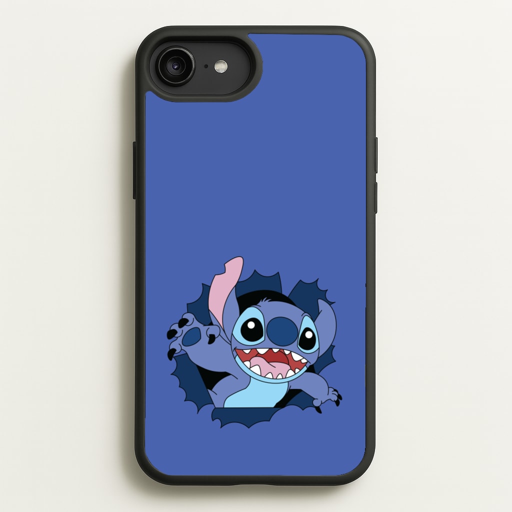 Torn Blue Alien - Disney Phone Case for iPhone 6 Plus / 7 Plus / 8 Plus