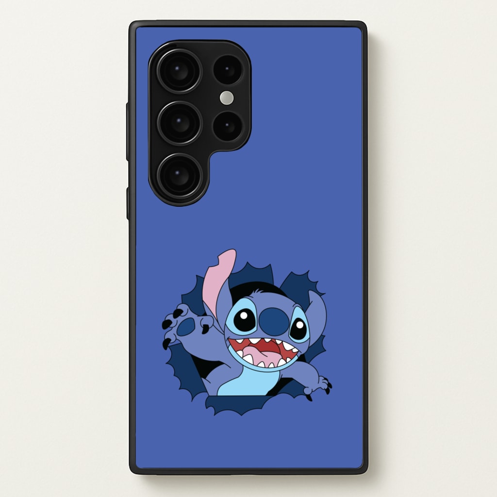 Torn Blue Alien - Disney Phone Case for Galaxy S24 Ultra