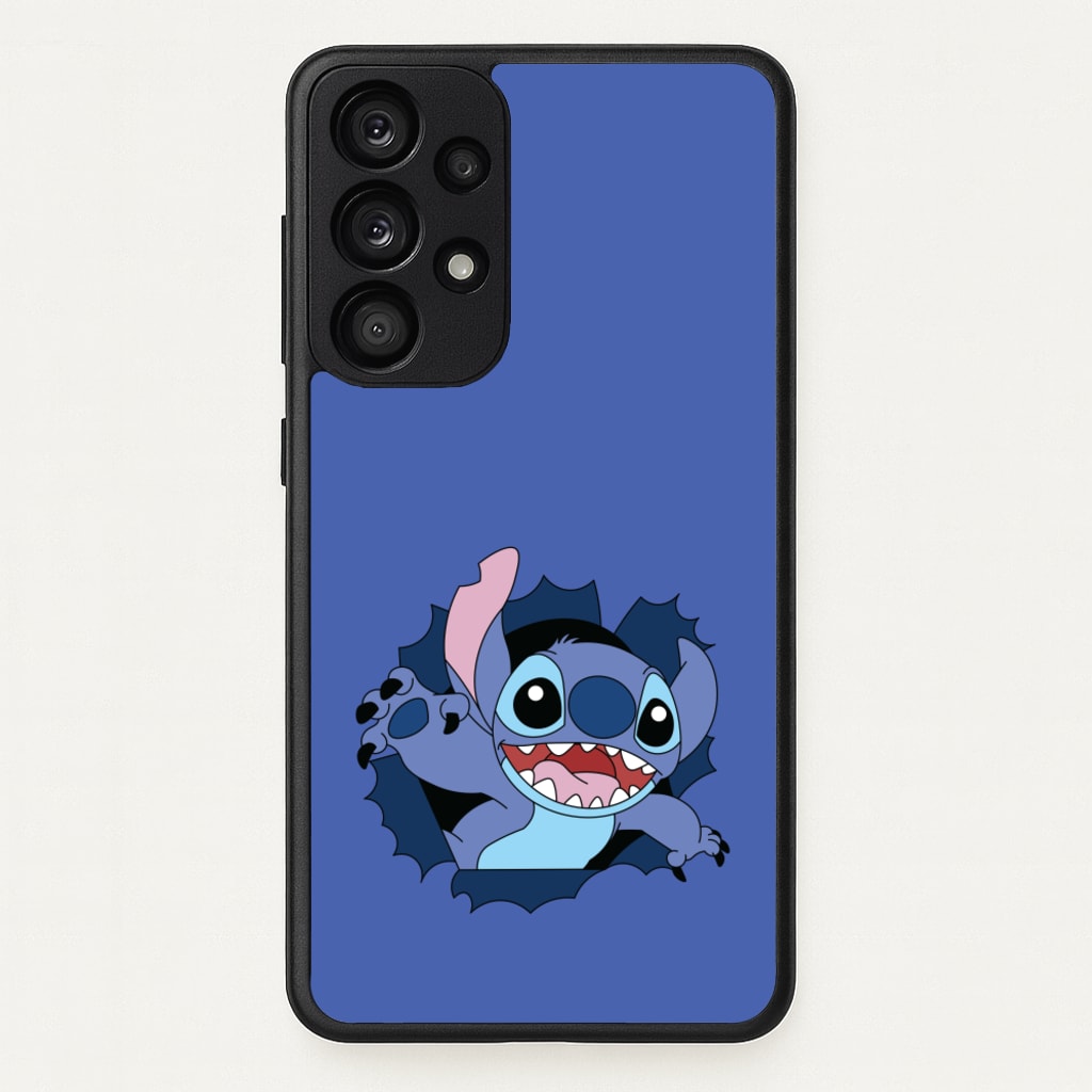 Torn Blue Alien - Disney Phone Case for Galaxy A53