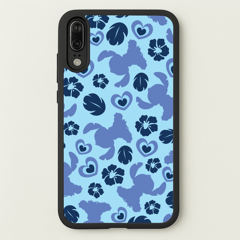 Blue Alien Silhouette Pattern - Disney Phone Case for Huawei P20