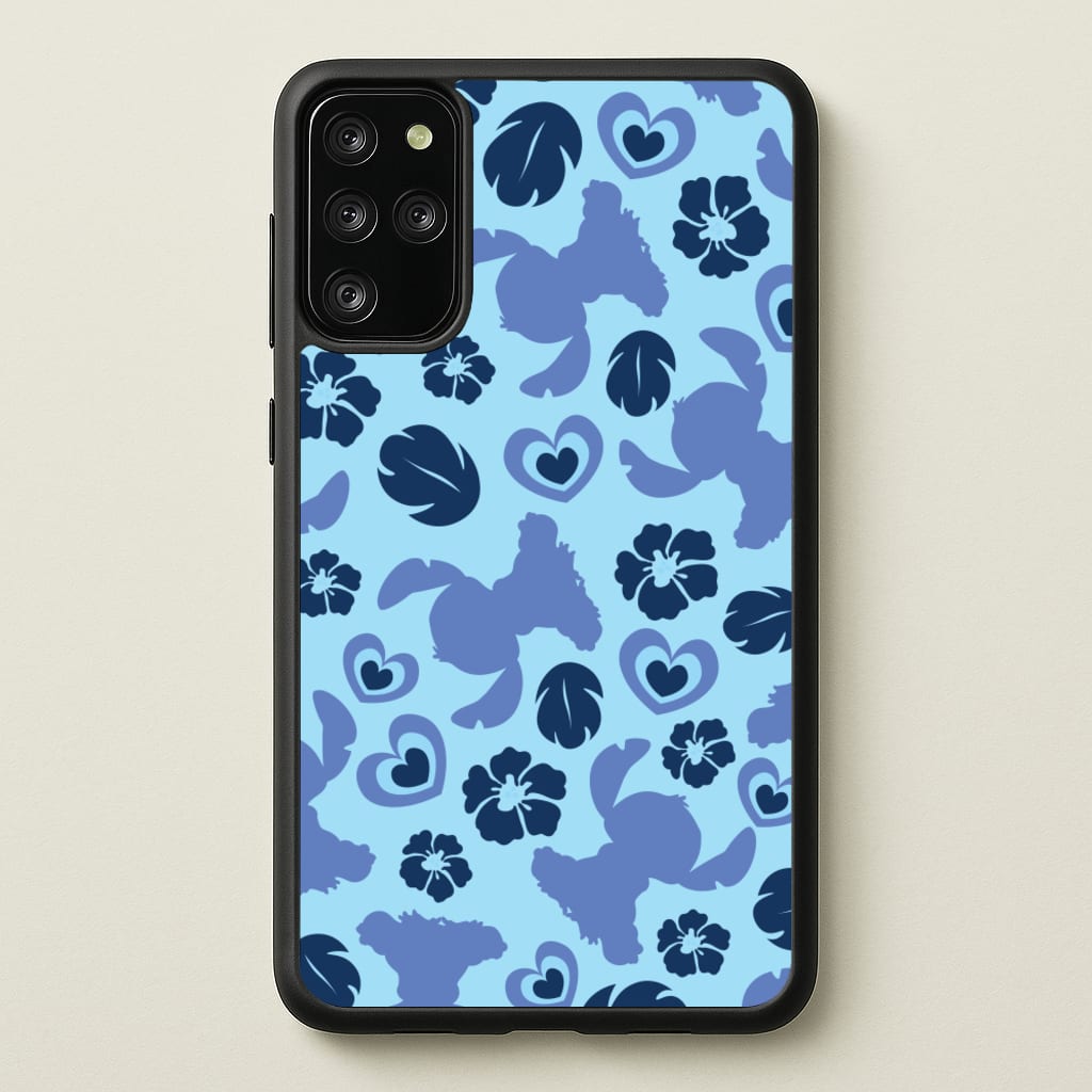 Blue Alien Silhouette Pattern - Disney Phone Case for Galaxy S20 Plus