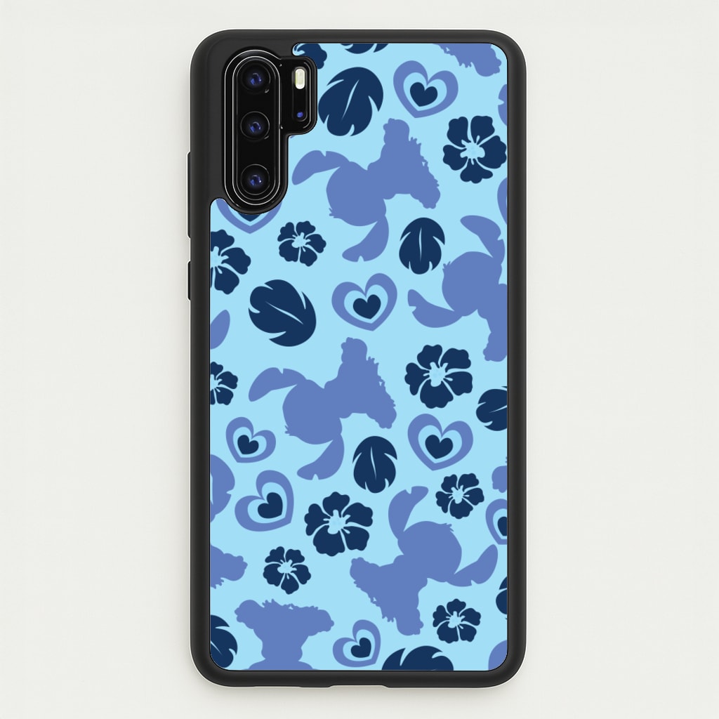 Blue Alien Silhouette Pattern - Disney Phone Case for Huawei P30 Pro