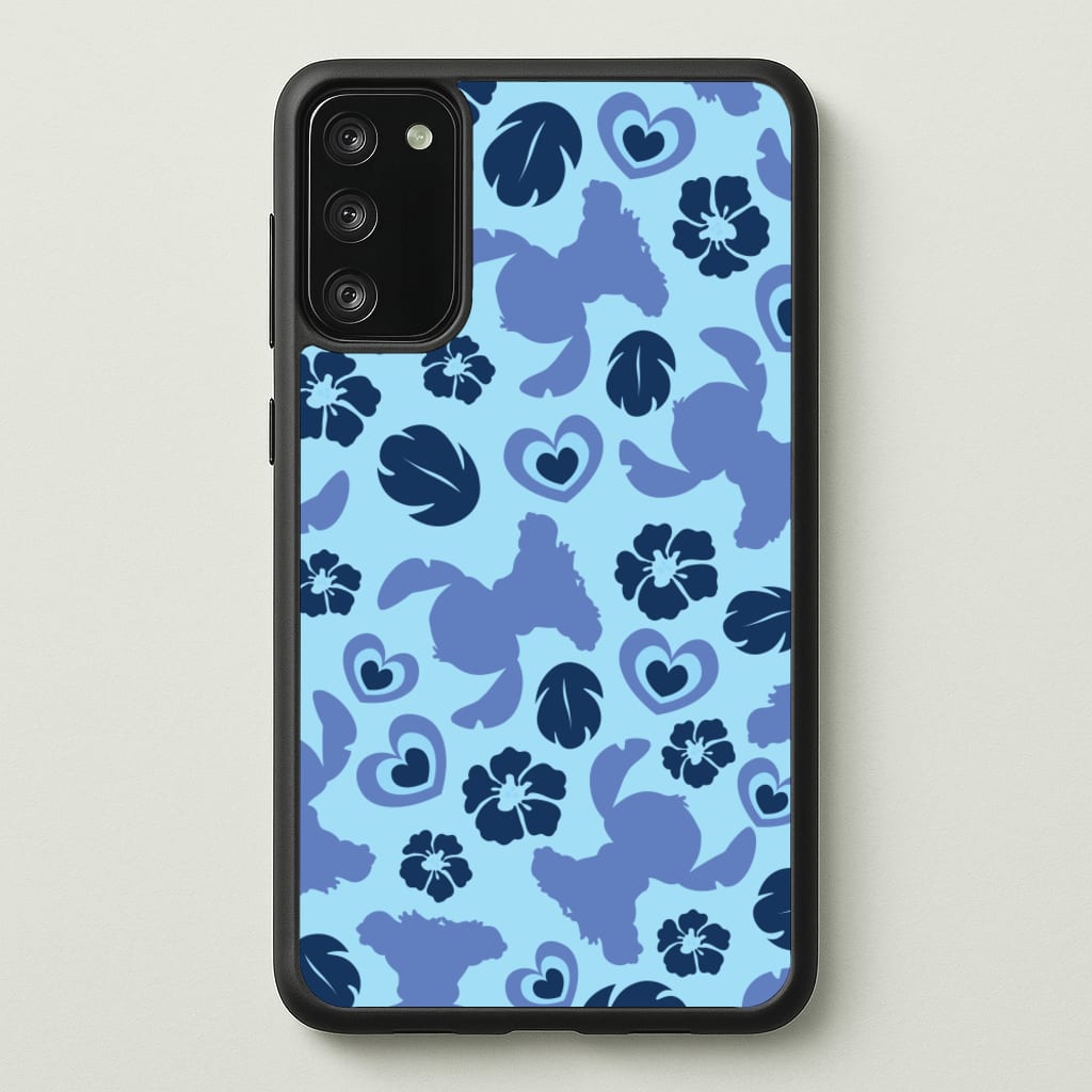 Blue Alien Silhouette Pattern - Disney Phone Case for Galaxy A41