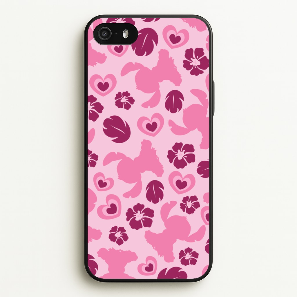 Pink Alien Silhouette Pattern - Disney Phone Case for iPhone 5 / 5s / SE 2016