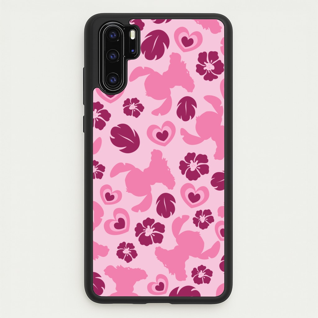 Pink Alien Silhouette Pattern - Disney Phone Case for Huawei P30 Pro