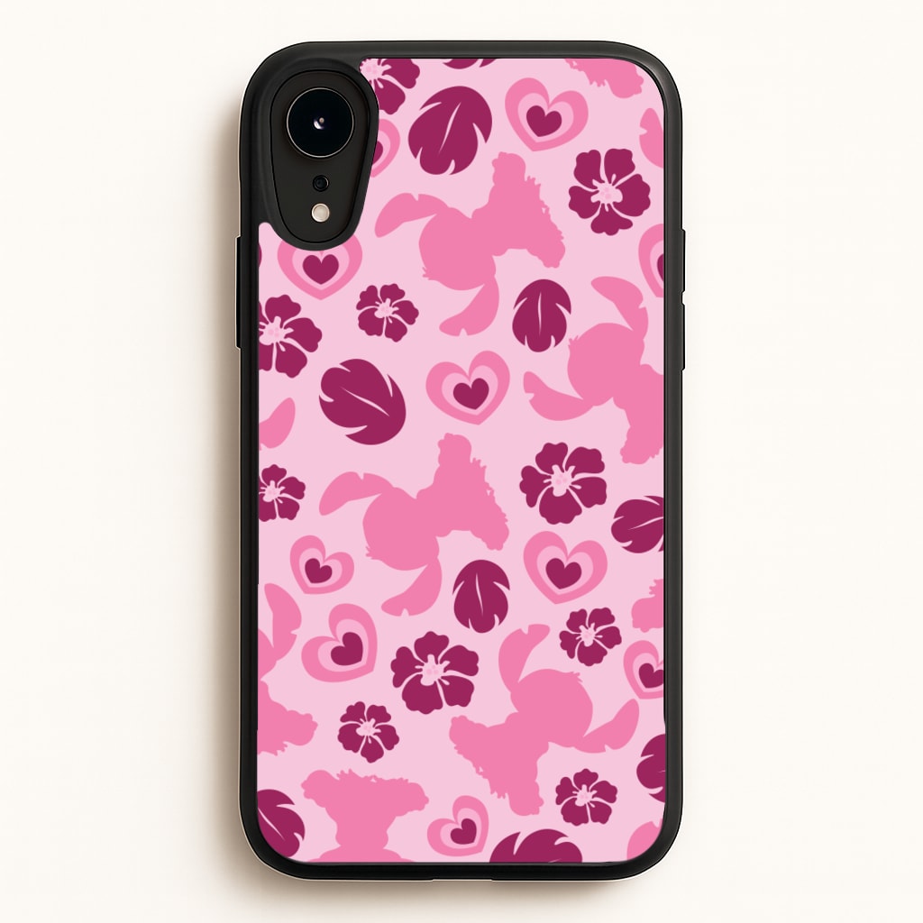 Pink Alien Silhouette Pattern  - Disney Phone Case for iPhone XR