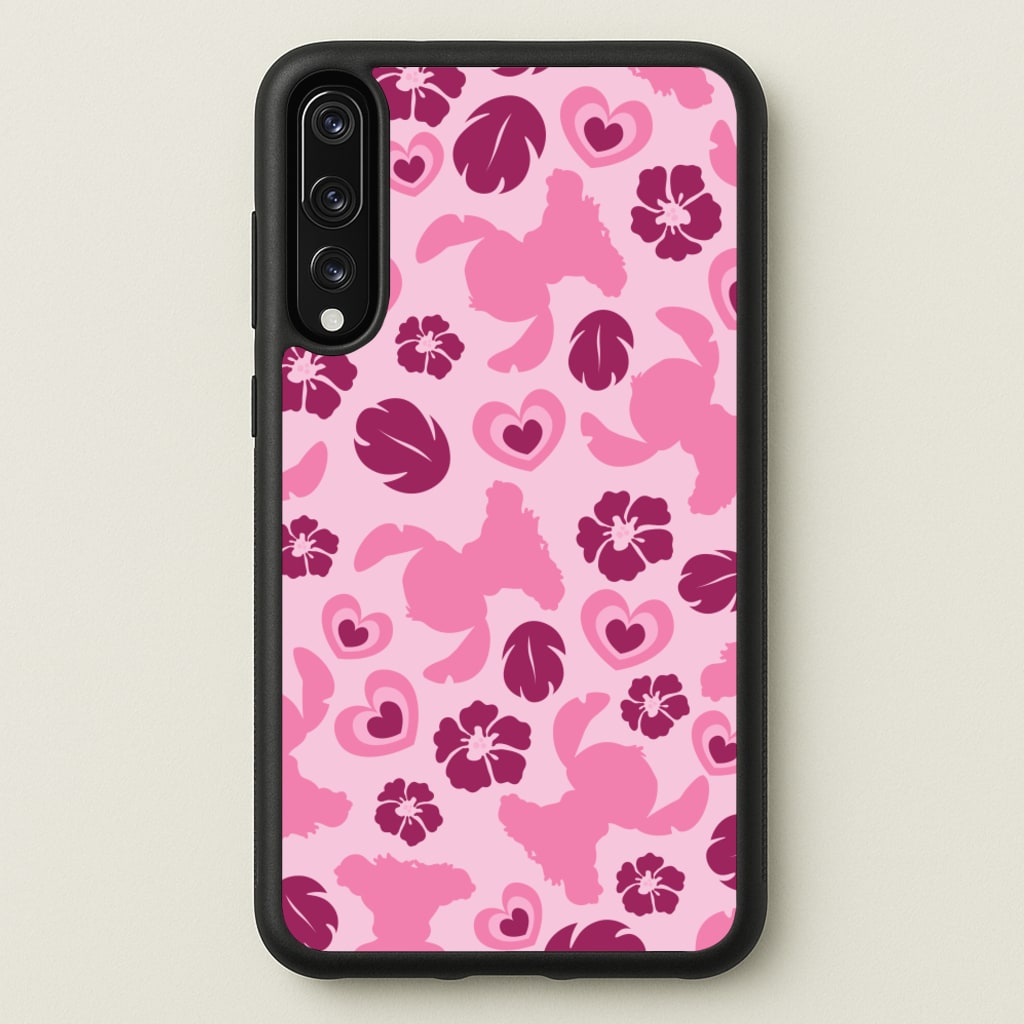 Pink Alien Silhouette Pattern - Disney Phone Case for Huawei P20 Pro