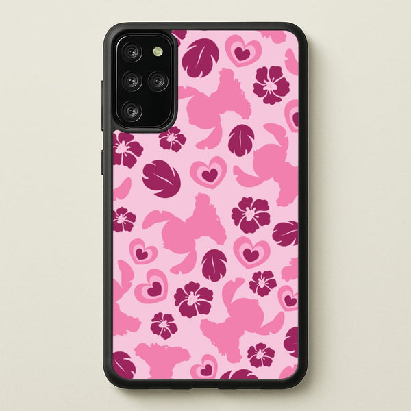 Pink Alien Silhouette Pattern - Disney Phone Case for Galaxy S20 Plus