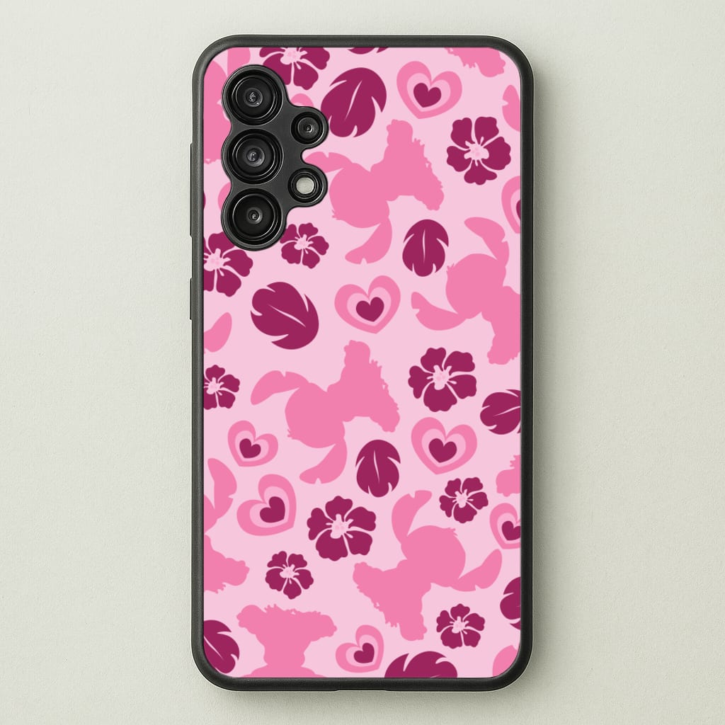 Pink Alien Silhouette Pattern - Disney Phone Case for Galaxy A13