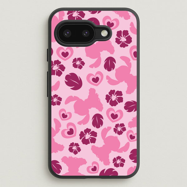 Pink Alien Silhouette Pattern - Disney Phone Case for Google Pixel 9a