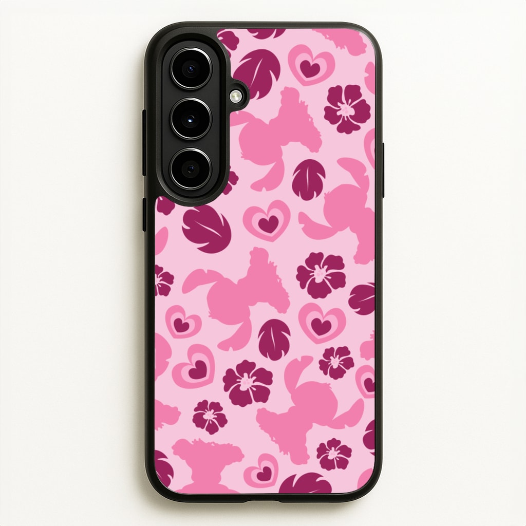 Pink Alien Silhouette Pattern - Disney Phone Case for Galaxy A56