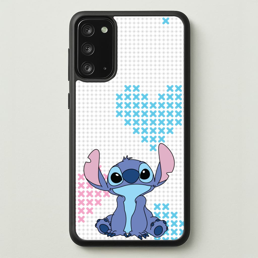 Blue Alien Hearts - Disney Phone Case for Galaxy Note 20