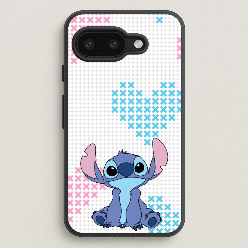 Blue Alien Hearts - Disney Phone Case for Google Pixel 9a