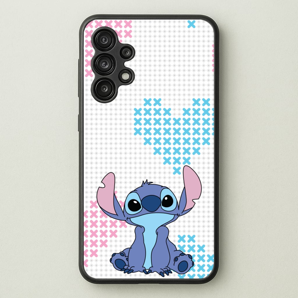Blue Alien Hearts - Disney Phone Case for Galaxy A13