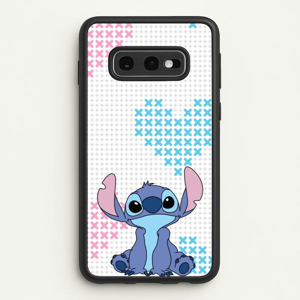 Blue Alien Hearts - Disney Phone Case for Galaxy S10e