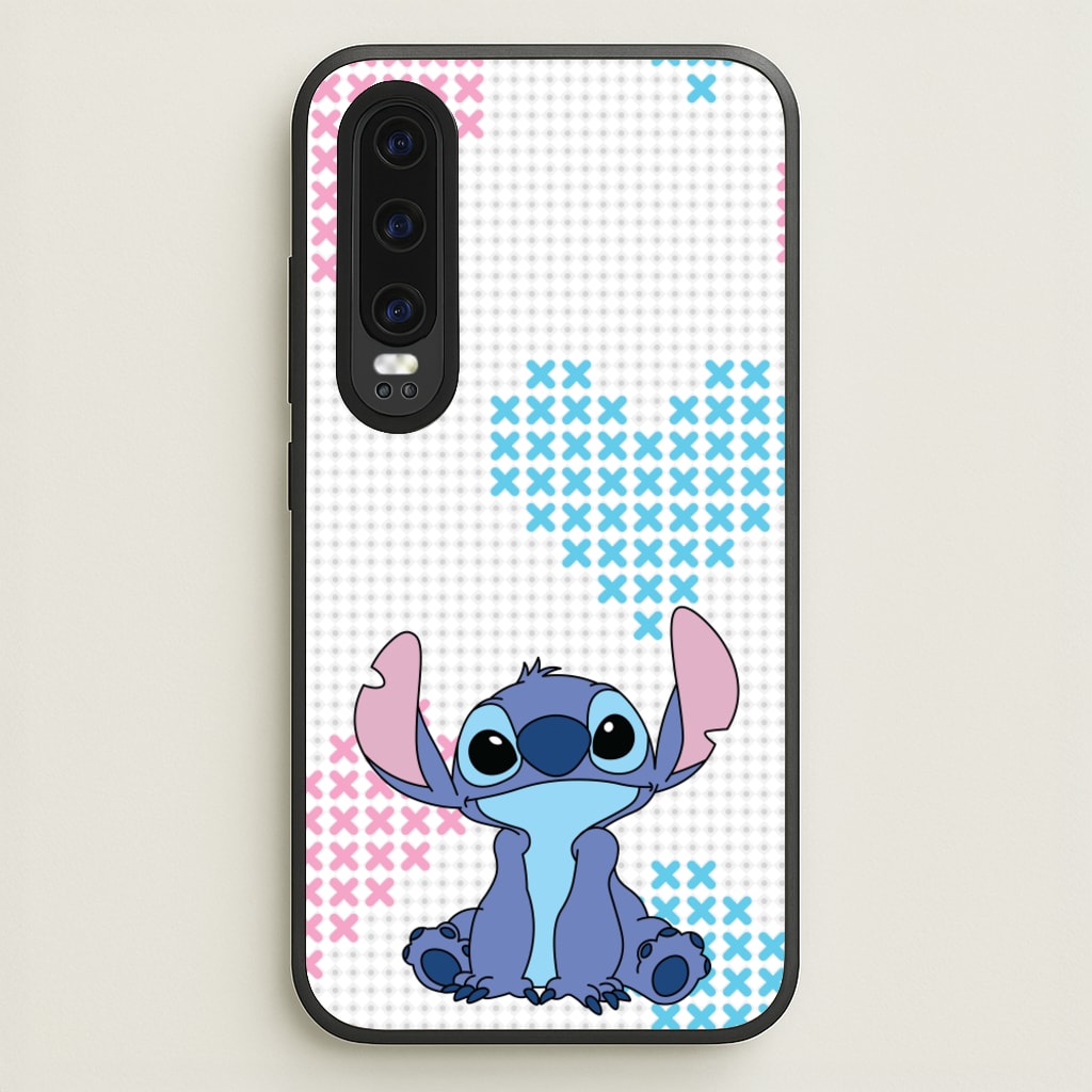 Blue Alien Hearts - Disney Phone Case for Huawei P30