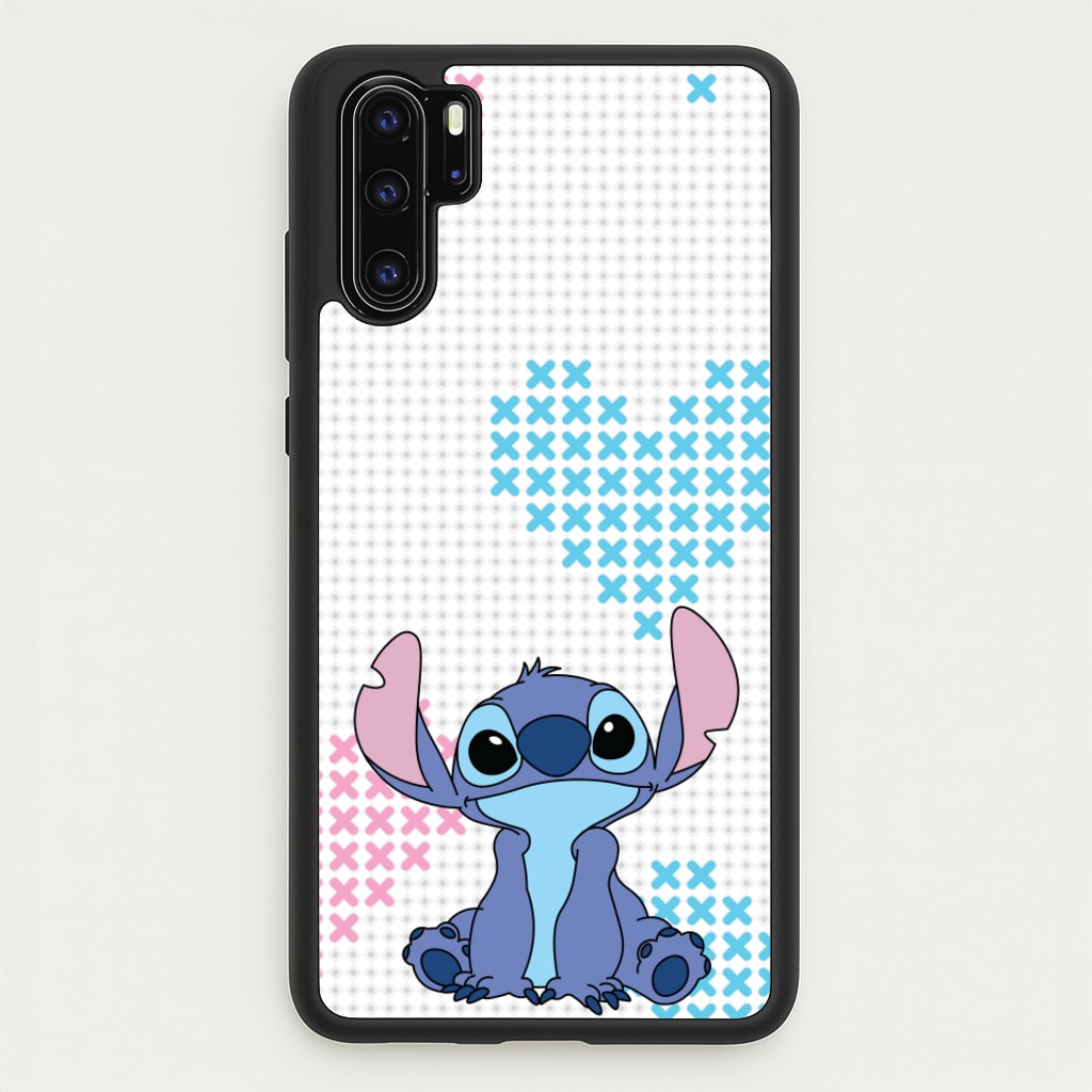 Blue Alien Hearts - Disney Phone Case for Huawei P30 Pro