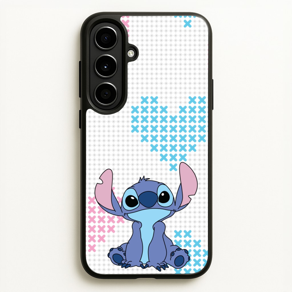 Blue Alien Hearts - Disney Phone Case for Galaxy A56