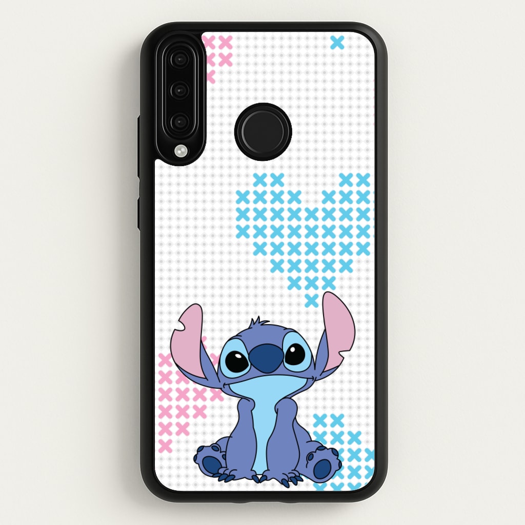 Blue Alien Hearts - Disney Phone Case for Huawei P30 Lite
