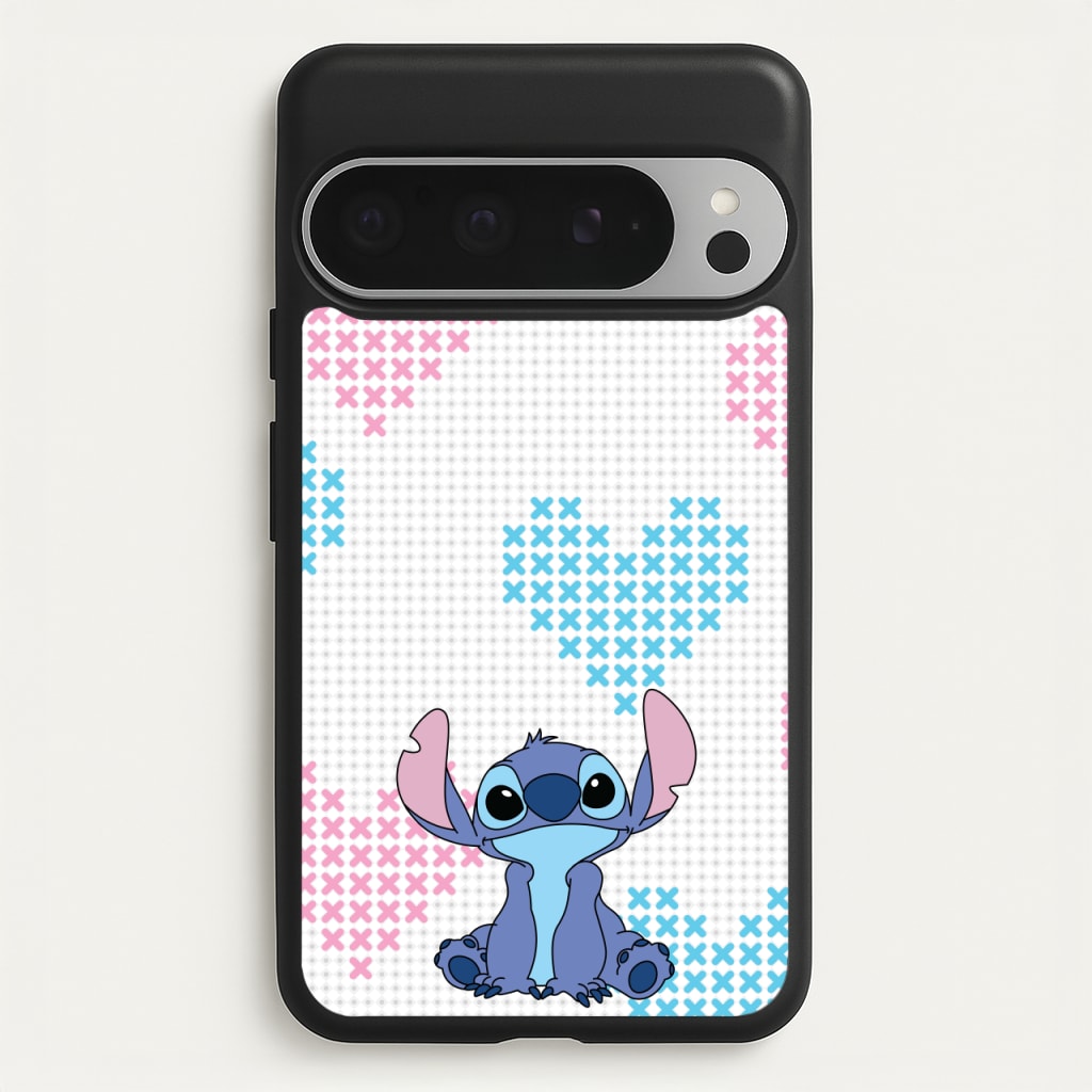 Blue Alien Hearts - Disney Phone Case for Google Pixel 9 Pro XL