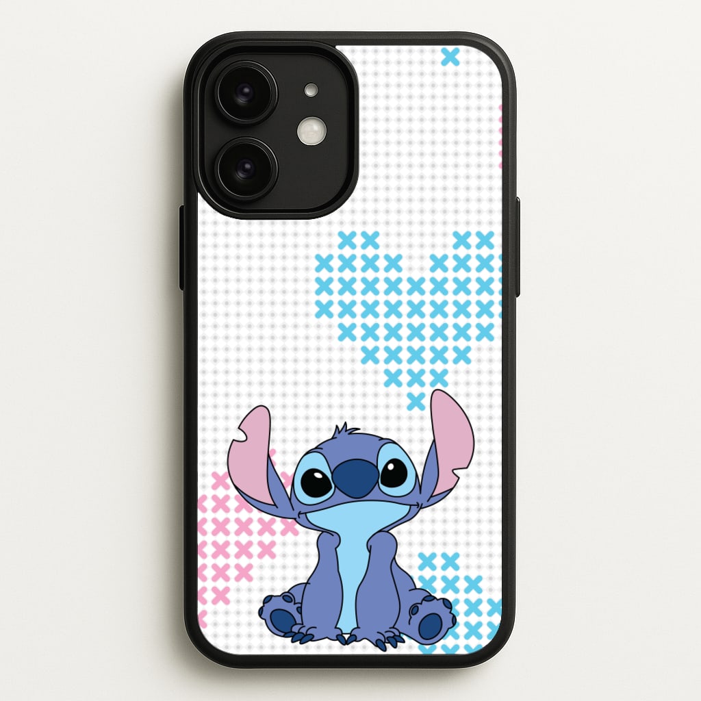 Blue Alien Hearts - Disney Phone Case for iPhone 11