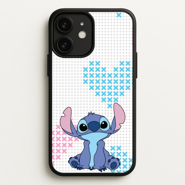 Blue Alien Hearts - Disney Phone Case for iPhone 11