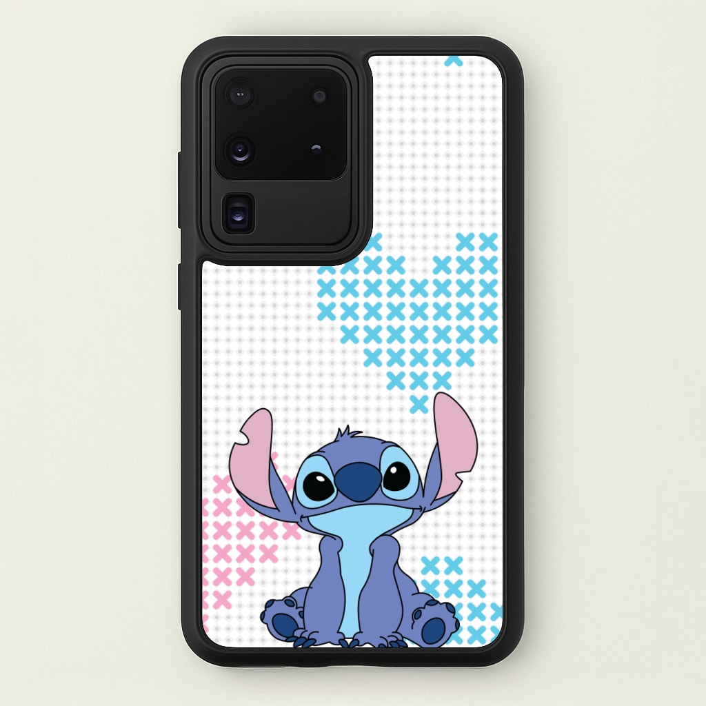 Blue Alien Hearts - Disney Phone Case for Galaxy S20 Ultra
