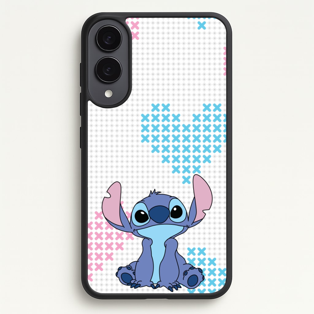 Blue Alien Hearts - Disney Phone Case for Galaxy S25 Edge