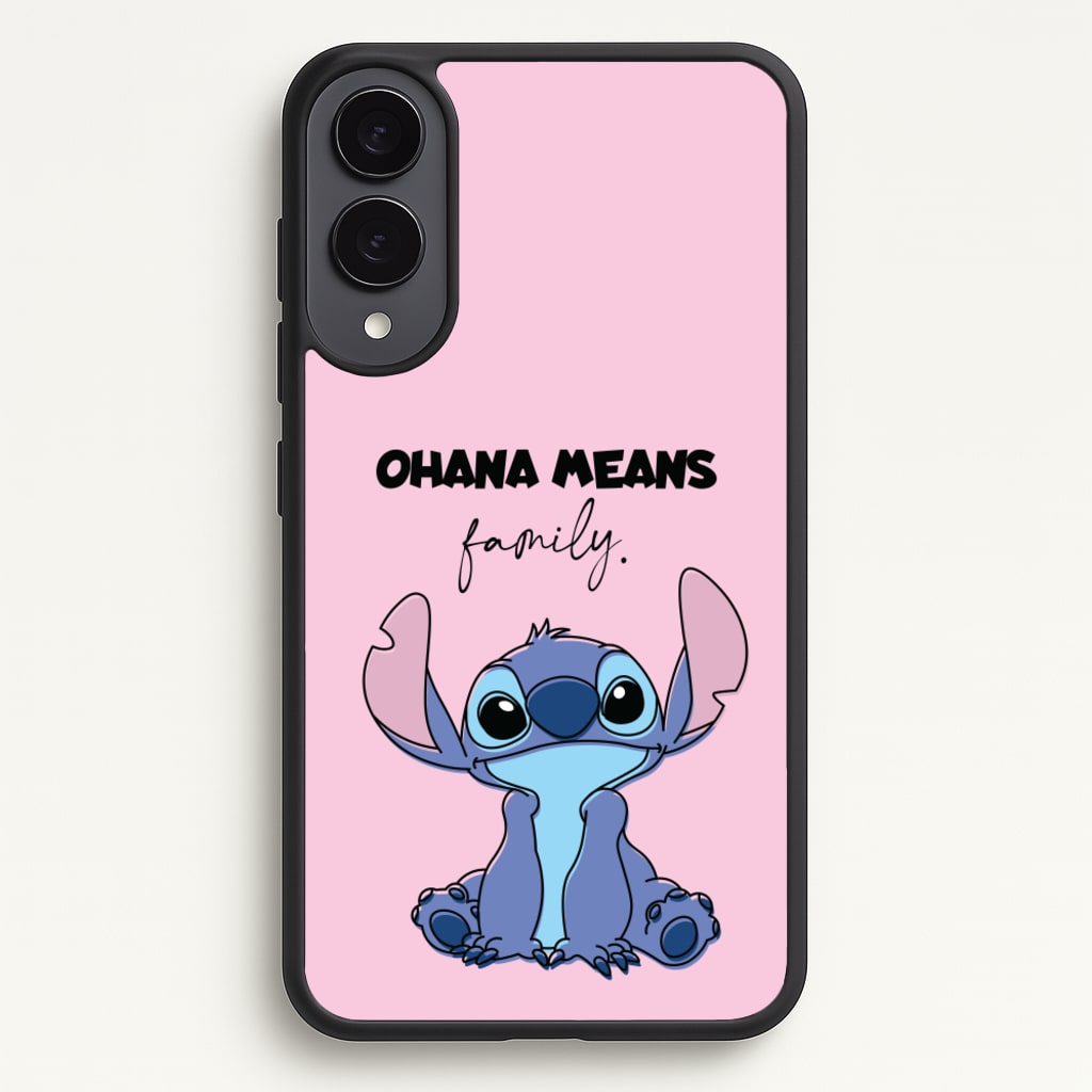 Ohana Means Family Pink - Disney Phone Case for Galaxy S25 Edge