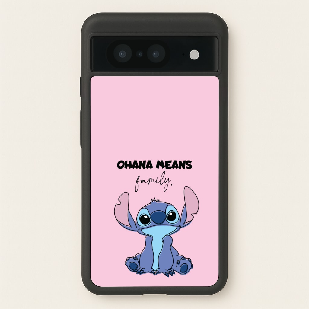 Ohana Means Family Pink - Disney Phone Case for Google Pixel 8