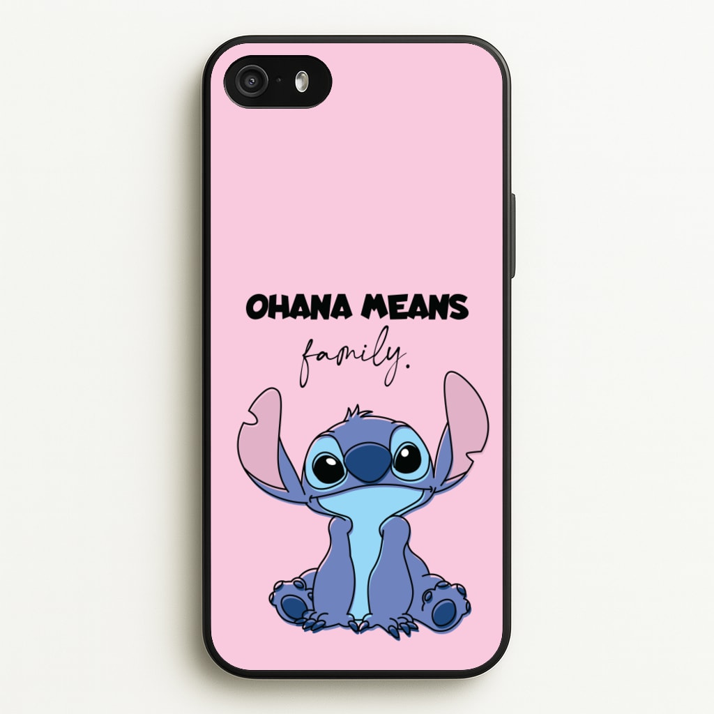 Ohana Means Family Pink - Disney Phone Case for iPhone 5 / 5s / SE 2016