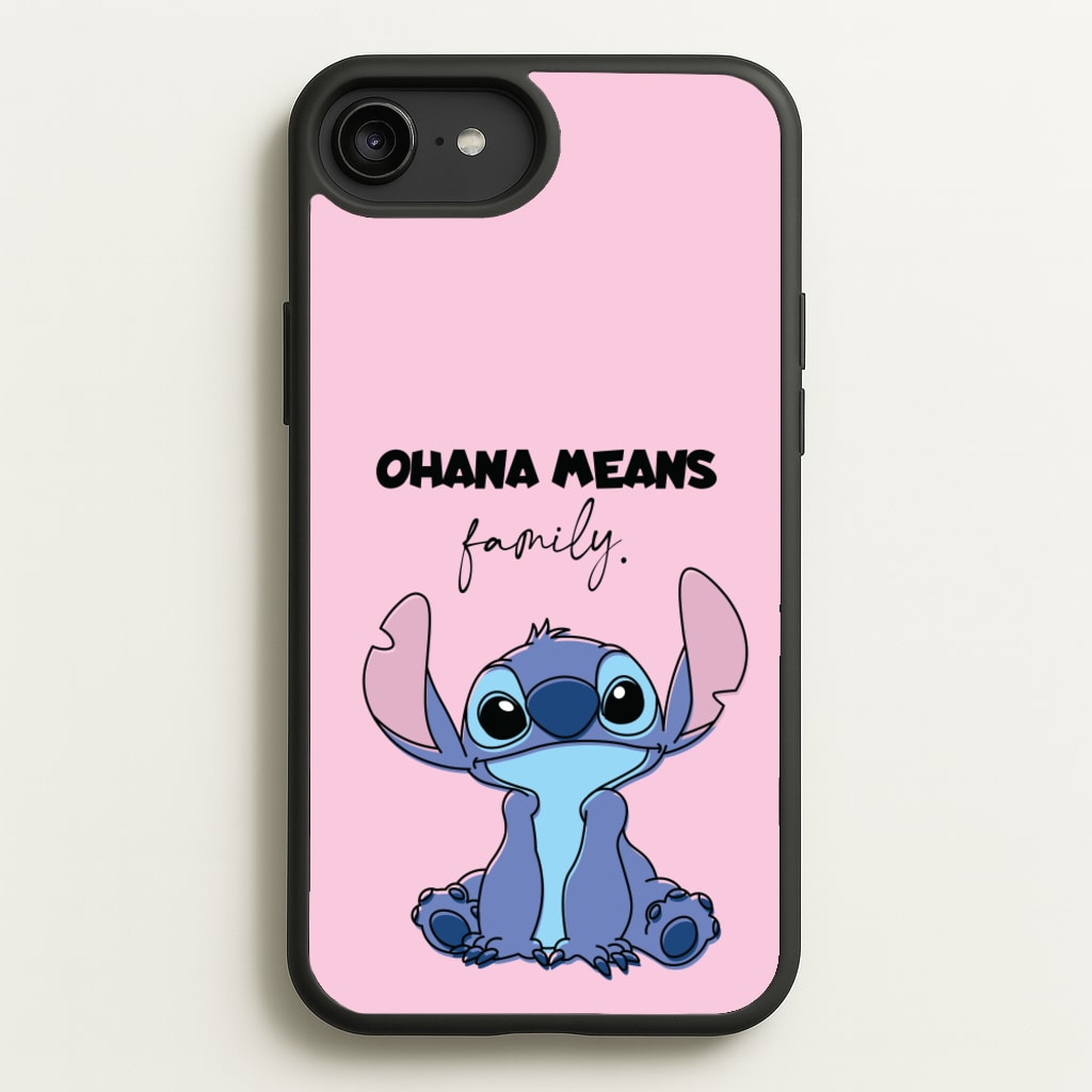 Ohana Means Family Pink - Disney Phone Case for iPhone 6 Plus / 7 Plus / 8 Plus
