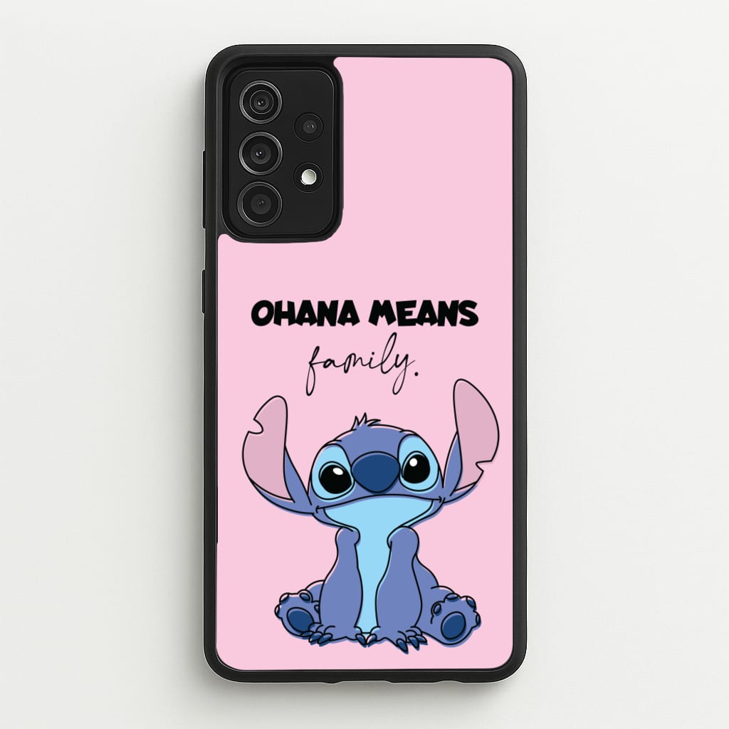 Ohana Means Family Pink - Disney Phone Case for Galaxy A52 / A52s